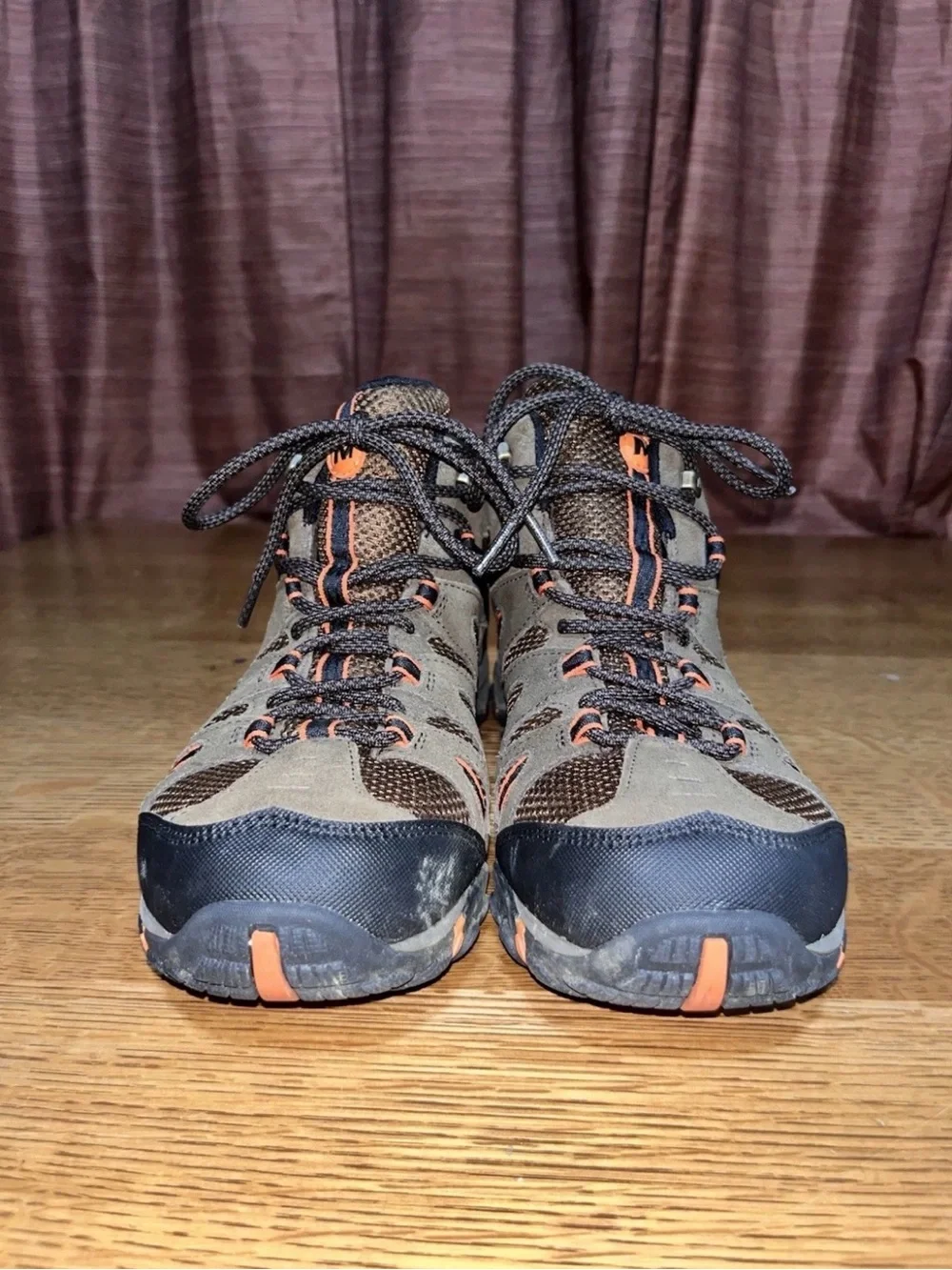 Merrell Mens Deverta Mid Vent J375804C Brown Waterproof Hiking Boot Sz 8
